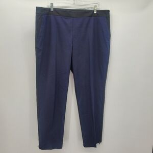 Eileen Fisher two toned zip ankle organic cotton pants women's size xl